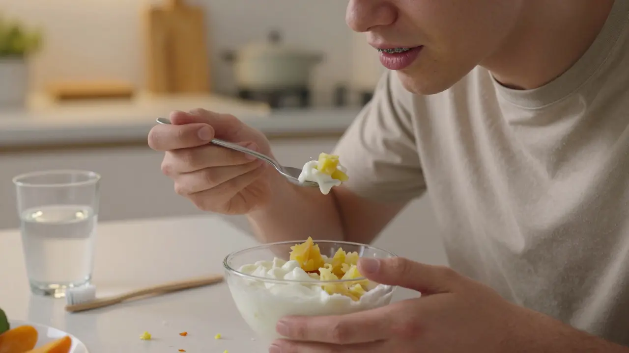 Jak fixní rovnátka ovlivňují vaši stravu: co musíte vědět o jídelníčku během ortodontické léčby