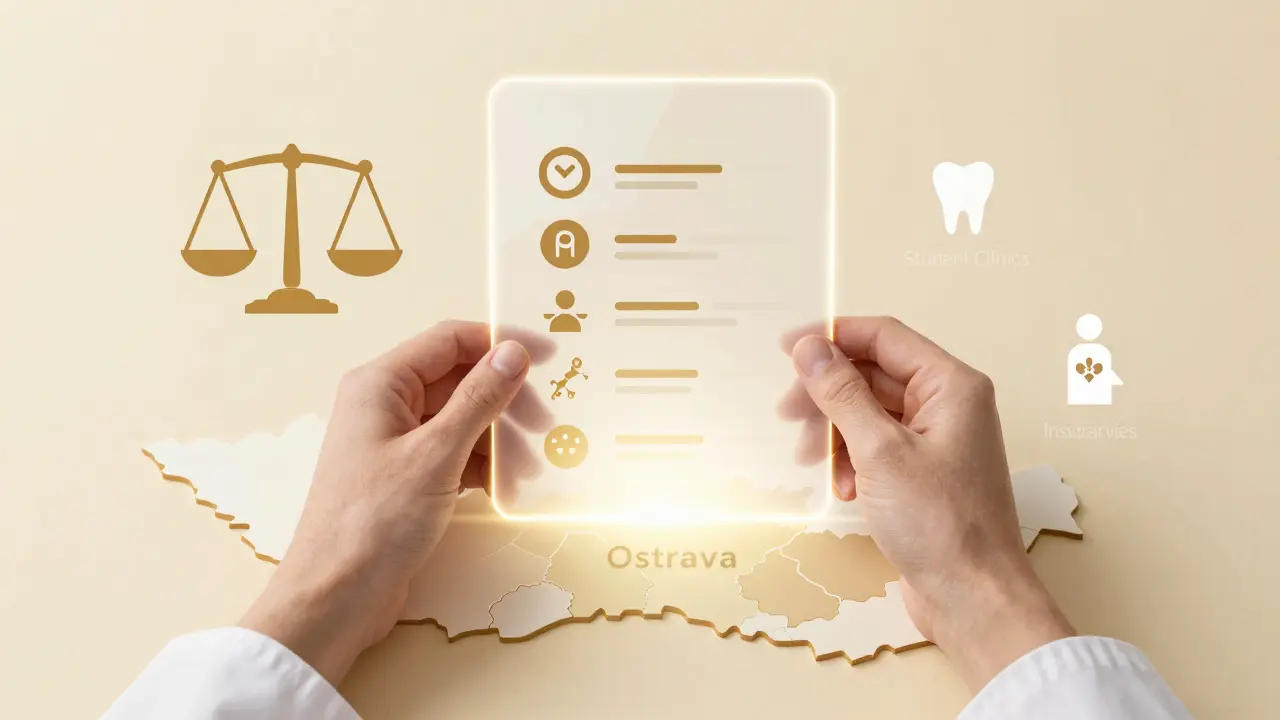 Koncept transparentních cen zubní péče v Ostravě